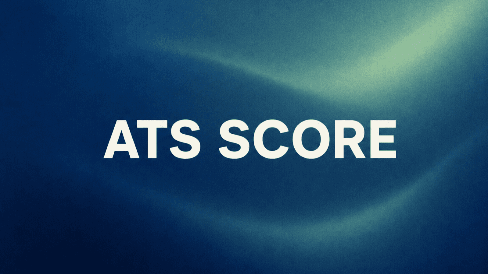 Abstract cover for ATS resume scoring criteria